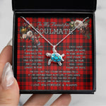 Sea Turtle Necklace To My Beautiful Soulmate Necklace In Your Eyes I Have Found My Home Clan Ettrick Tartan Blue Turtle Necklace, Valentine Necklace Gift for Girlfriend Clan Mitchell Ancient Tartan Sunflower Pendant Necklace, Scottish Tartan Jewelry, valentine necklace, necklace girlfriend, necklace for wife, cute necklaces for girlfriend, jewelry for girlfriend, to my soulmate necklace, to my future wife necklace