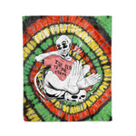 Scotstee Shop - Scotstee Shop Blanket Alien Smoking Cigarette Too Fast To Live Hippie Fleece Blanket-Recovered