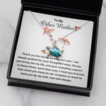 Opal Turtle Necklace - Bonus Mom Necklace, Other Mother Neckalce, Gift For Bonus Mom Second Mom Necklace
