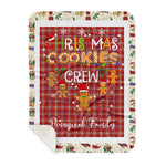 Personalized Gift Tartan Plaid Blanket Clan Pennington With Christmas Cookie Baking Crew Christmas Gift Sherpa Blanket, tartan sherpa blanket,buffalo plaid sherpa blanket,christmas sherpa blanket,Christmas Throw Blanket,green plaid sherpa blanket,green sherpa blanket