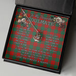 To My Beautiful Soulmate Necklace In Your Eyes I Have Found My Home Clan Erskine Tartan Crown Pendant Necklace