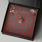 To My Beautiful Soulmate Necklace In Your Eyes I Have Found My Home Clan Gordon of Abergeldie Tartan Crown Pendant Necklace