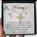 Mom Necklace, To My Mom Necklace Card – Alluring Beauty Necklace – Jewelry For Mom Gifts, Mother's Day Cross Necklace