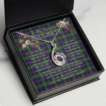 To My Beautiful Soulmate Necklace In Your Eyes I Have Found My Home Clan Malcolm Tartan Rising Phoenix Necklace