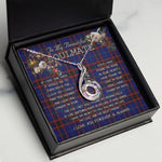 To My Beautiful Soulmate Necklace In Your Eyes I Have Found My Home Clan Home Modern Tartan Rising Phoenix Necklace