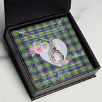 Rising Phoenix Necklace - Valentine Necklace Clan Dalrymple Tartan Gift for Girlfriend, Gift for My Wife Rising Phoenix Necklace