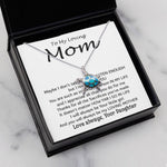 Opal Turtle Necklace - To My Loving Mom - Important Person In My Life Mother's Day Gift From Daughter Necklace