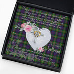 Gift For My Beautiful Girlfriend Necklace Valentine Necklace Clan MacDonell Of Glengarry Tartan Cross Dancing Necklace Scottish Tartan Jewelry