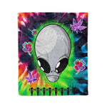 Scotstee Shop - Scotstee Shop Blanket Alien Grey Rainbow Hippie Fleece Blanket
