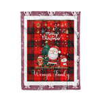 Personalized Gift Tartan Plaid Blanket Clan Wemyss With Funny Santa Snowman Reindeer Merry Christmas Fleece Blanket, Home Living Room, Plaid Blanket, Tartan Blanket, Scottish Blanket, Buffalo fleece blanket, Christmas Blanket