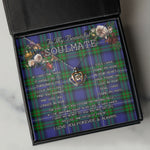 To My Beautiful Soulmate Necklace In Your Eyes I Have Found My Home Clan Robertson Hunting Modern Tartan Crown Pendant Necklace