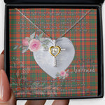 Gift For My Beautiful Girlfriend Necklace Valentine Necklace Clan MacKinnon Ancient Tartan Cross Dancing Necklace Scottish Tartan Jewelry