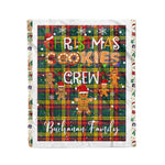 Personalized Gift Tartan Plaid Blanket Clan Buchanan With Christmas Cookie Baking Crew Christmas Gift Blanket, Plaid Blanket, Christmas Fleece Blanket, Christmas Blanket, Tartan Blanket, Scottish Blanket, Scotland Blanket, Family Name Blanket, Custom Blanket, Personalized Blanket