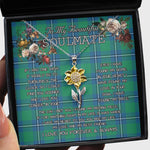 To My Beautiful Soulmate Sunflower Necklace In Your Eyes I Have Found My Home Clan Irvine Ancient Tartan Jewelry For Girlfriend