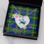 Sea Turtle Necklace Gift for My Beautiful Girlfriend Valentines Necklace Clan MaiTland Tartan Blue Turtle Necklace