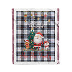 Personalized Gift Tartan Plaid Blanket Clan MacRae Dress Modern With Funny Santa Snowman Reindeer Merry Christmas Fleece Blanket, Home Living Room, Plaid Blanket, Tartan Blanket, Scottish Blanket, Buffalo fleece blanket, Christmas Blanket