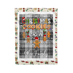 Personalized Gift Tartan Plaid Blanket Clan Glen Grey With Christmas Cookie Baking Crew Christmas Gift Blanket, Plaid Blanket, Christmas Fleece Blanket, Christmas Blanket, Tartan Blanket, Scottish Blanket, Scotland Blanket, Family Name Blanket, Custom Blanket, Personalized Blanket