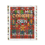Personalized Gift Tartan Plaid Blanket Clan MacLean Of Duart With Christmas Cookie Baking Crew Christmas Gift Blanket, Plaid Blanket, Christmas Fleece Blanket, Christmas Blanket, Tartan Blanket, Scottish Blanket, Scotland Blanket, Family Name Blanket, Custom Blanket, Personalized Blanket