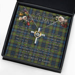 To My Beautiful Soulmate Necklace In Your Eyes I Have Found My Home Clan MacLellan Tartan Cross Dancing Necklace