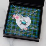 Sea Turtle Necklace Gift for My Beautiful Girlfriend Valentines Necklace Clan Fletcher Ancient Tartan Blue Turtle Necklace
