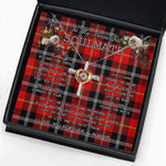 To My Beautiful Soulmate Necklace In Your Eyes I Have Found My Home Clan Marjoribanks Tartan Cross Dancing Necklace