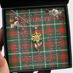 To My Beautiful Soulmate Sunflower Necklace In Your Eyes I Have Found My Home Clan Prince Of Wales Tartan Jewelry For Girlfriend