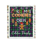 Personalized Gift Tartan Plaid Blanket Clan Calder With Christmas Cookie Baking Crew Christmas Gift Blanket, Plaid Blanket, Christmas Fleece Blanket, Christmas Blanket, Tartan Blanket, Scottish Blanket, Scotland Blanket, Family Name Blanket, Custom Blanket, Personalized Blanket