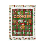 Personalized Gift Tartan Plaid Blanket Clan Baxter Modern With Christmas Cookie Baking Crew Christmas Gift Blanket, Plaid Blanket, Christmas Fleece Blanket, Christmas Blanket, Tartan Blanket, Scottish Blanket, Scotland Blanket, Family Name Blanket, Custom Blanket, Personalized Blanket