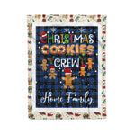 Personalized Gift Tartan Plaid Blanket Clan Home Hume With Christmas Cookie Baking Crew Christmas Gift Blanket, Plaid Blanket, Christmas Fleece Blanket, Christmas Blanket, Tartan Blanket, Scottish Blanket, Scotland Blanket, Family Name Blanket, Custom Blanket, Personalized Blanket