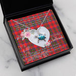 Sea Turtle Necklace Gift for My Beautiful Girlfriend Valentines Necklace Clan MacKillop Tartan Blue Turtle Necklace
