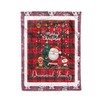 Personalized Gift Tartan Plaid Blanket Clan Drummond Modern With Funny Santa Snowman Reindeer Merry Christmas Fleece Blanket, Home Living Room, Plaid Blanket, Tartan Blanket, Scottish Blanket, Buffalo fleece blanket, Christmas Blanket