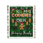 Personalized Gift Tartan Plaid Blanket Clan Primrose With Christmas Cookie Baking Crew Christmas Gift Blanket, Plaid Blanket, Christmas Fleece Blanket, Christmas Blanket, Tartan Blanket, Scottish Blanket, Scotland Blanket, Family Name Blanket, Custom Blanket, Personalized Blanket