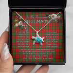Sea Turtle Necklace To My Beautiful Soulmate Necklace In Your Eyes I Have Found My Home Clan Dunbar Tartan Blue Turtle Necklace, Valentine Necklace Gift for Girlfriend Clan Mitchell Ancient Tartan Sunflower Pendant Necklace, Scottish Tartan Jewelry, valentine necklace, necklace girlfriend, necklace for wife, cute necklaces for girlfriend, jewelry for girlfriend, to my soulmate necklace, to my future wife necklace