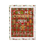 Personalized Gift Tartan Plaid Blanket Clan Langlands With Christmas Cookie Baking Crew Christmas Gift Blanket, Plaid Blanket, Christmas Fleece Blanket, Christmas Blanket, Tartan Blanket, Scottish Blanket, Scotland Blanket, Family Name Blanket, Custom Blanket, Personalized Blanket