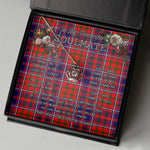 To My Beautiful Soulmate Necklace In Your Eyes I Have Found My Home Clan Cameron Of Lochiel Modern Tartan Crown Pendant Necklace