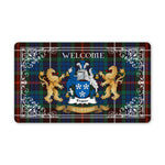 Doormat - Tartan Door Mat The Family Fraser Hunting Ancient Welcome Mat, Plaid Doormat Scottish