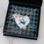 Sea Turtle Necklace Gift for My Beautiful Girlfriend Valentines Necklace Clan Guthrie Ancient Tartan Blue Turtle Necklace