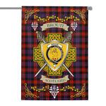 House Flag - Broun Modern Irish Shield Celtic Cross Tartan Garden Flag St Patrick's Day Garden Flag