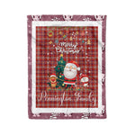 Personalized Gift Tartan Plaid Blanket Clan Pennington With Funny Santa Snowman Reindeer Merry Christmas Fleece Blanket, Home Living Room, Plaid Blanket, Tartan Blanket, Scottish Blanket, Buffalo fleece blanket, Christmas Blanket