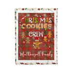 Personalized Gift Tartan Plaid Blanket Clan MacDougall Modern With Christmas Cookie Baking Crew Christmas Gift Blanket, Plaid Blanket, Christmas Fleece Blanket, Christmas Blanket, Tartan Blanket, Scottish Blanket, Scotland Blanket, Family Name Blanket, Custom Blanket, Personalized Blanket