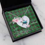Sea Turtle Necklace Gift for My Beautiful Girlfriend Valentines Necklace Clan Kinnear Tartan Blue Turtle Necklace