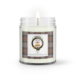 Soy Wax Candle - Buffalo Plaid Candle Clan Crest Badge Cameron Of Erracht Weathered Tartan Plaid Soy Wax Candle, oil candle, candle handmade, wax candle, soy wax, nature wax, natural soy wax, natural soy candles, natural candle