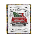Tartan Blanket Vintage Red Truck with Christmas Tree Family Scottish Clan Culloden plaid blanket, red plaid blanket, buffalo plaid blanket, green plaid blanket, plaid fleece blanket, blue plaid blanket, red tartan blanket, tartan plaid blanket, black and white plaid blanket, , christmas plaid blanket, orange plaid blanket, tartan plaid throw blanket, pink plaid blanket, brown plaid blanket, buffalo check blanket