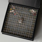 To My Beautiful Soulmate Necklace In Your Eyes I Have Found My Home Clan MacKenzie Weathered Tartan Crown Pendant Necklace
