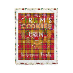 Personalized Gift Tartan Plaid Blanket Clan Scrymgeour With Christmas Cookie Baking Crew Christmas Gift Blanket, Plaid Blanket, Christmas Fleece Blanket, Christmas Blanket, Tartan Blanket, Scottish Blanket, Scotland Blanket, Family Name Blanket, Custom Blanket, Personalized Blanket