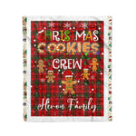 Personalized Gift Tartan Plaid Blanket Clan Heron With Christmas Cookie Baking Crew Christmas Gift Blanket, Plaid Blanket, Christmas Fleece Blanket, Christmas Blanket, Tartan Blanket, Scottish Blanket, Scotland Blanket, Family Name Blanket, Custom Blanket, Personalized Blanket