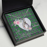 Rising Phoenix Necklace - Valentine Necklace Clan Duncan Modern Tartan Gift for Girlfriend, Gift for My Wife Rising Phoenix Necklace