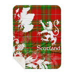 Sherpa Blanket - Tartan Blanket Thistle and Lion Scottish Clan Burnett Ancient Plaid Blanket, plaid sherpa blanket queen,purple sherpa blanket,queen sherpa blanket,queen size sherpa blanket,red sherpa blanket,scottish tartan blankets,sherpa blanket,sherpa christmas blanket