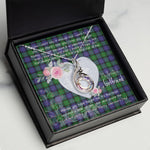 Rising Phoenix Necklace - Valentine Necklace Clan Blair Modern Tartan Gift for Girlfriend, Gift for My Wife Rising Phoenix Necklace