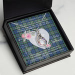 Rising Phoenix Necklace - Valentine Necklace Clan Baird Ancient Tartan Gift for Girlfriend, Gift for My Wife Rising Phoenix Necklace